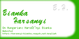 bianka harsanyi business card